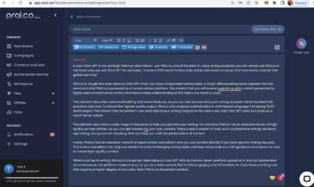 Is your Chat GPT down? Want an alternative? Join PRAI.co