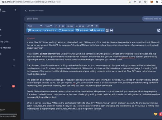 Is your Chat GPT down? Want an alternative? Join PRAI.co