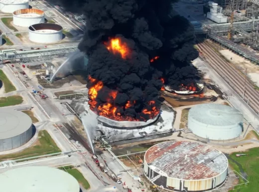 Emergency Evacuation Ordered for Residents Near Louisiana’s Marathon Petroleum Refinery Fire
