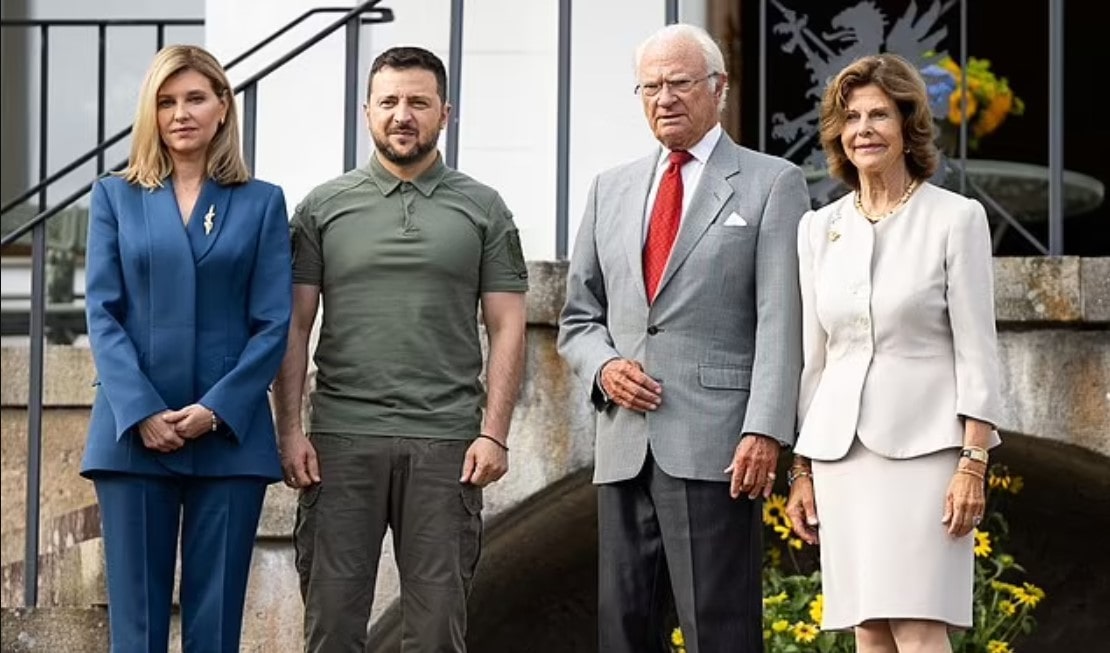 Ukrainian President Zelensky Engages European Royalty: Meetings with Swedish King and Danish Crown Princess