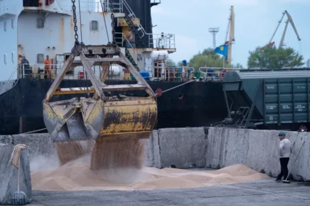 Russias Drone Attacks Target Ukrainian Grain Port