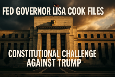 Fed Governor Lisa Cook Challenges Trump Removal in Federal Court