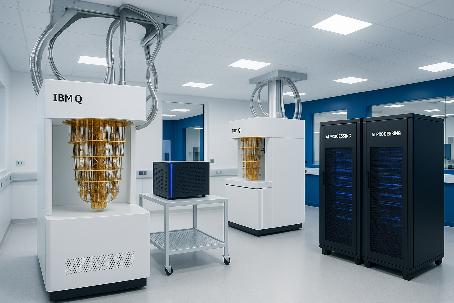 IBM Quantum Computing Laboratory with AI Processing Systems