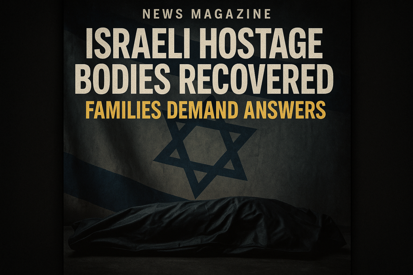 Breaking news magazine cover about Israeli hostage recovery