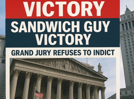 Magazine cover for Sean Dunn grand jury victory article