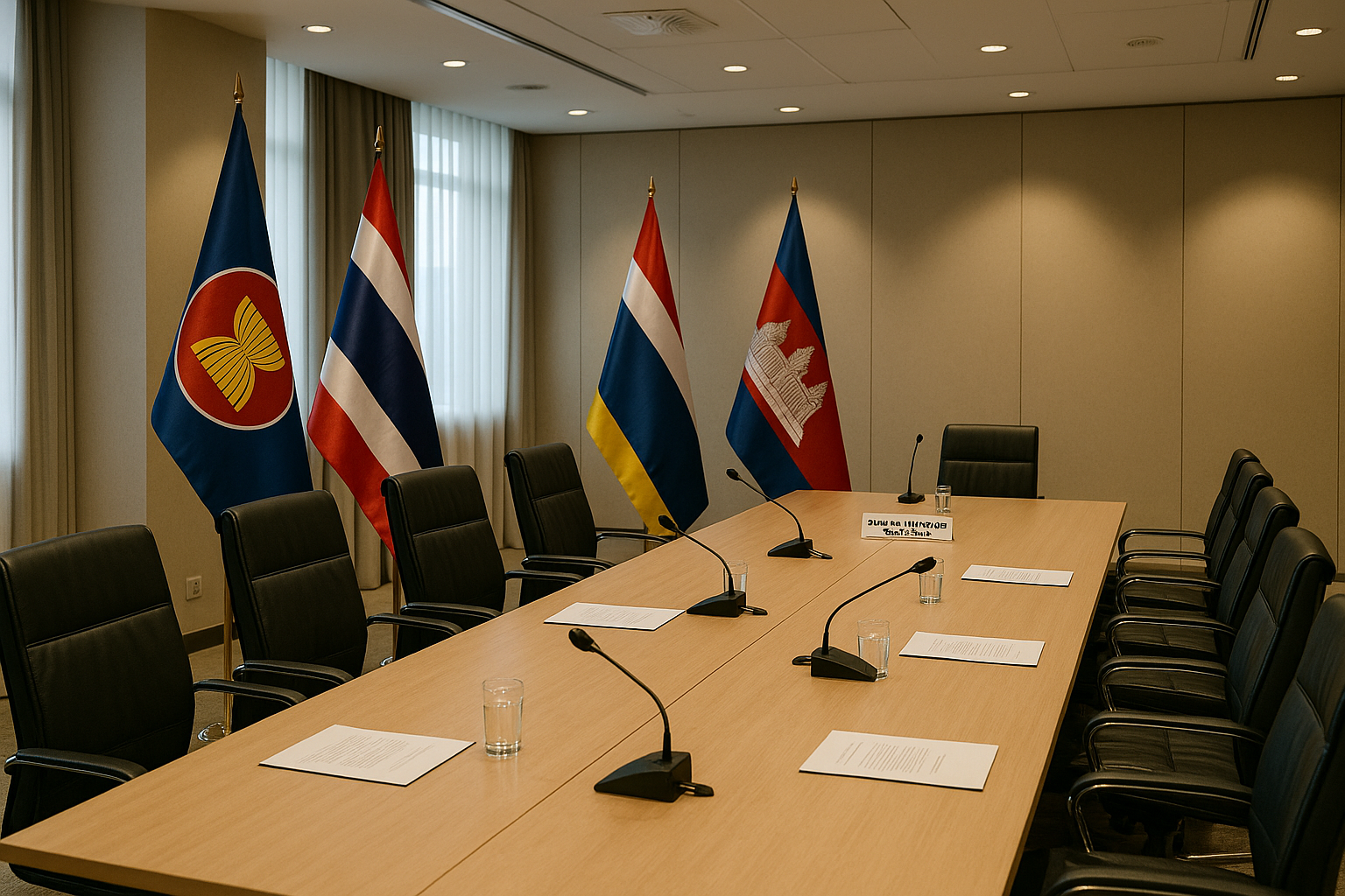 ASEAN Diplomatic Conference Room Thailand Cambodia Peace Negotiations