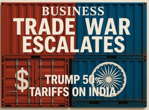 Corrected magazine cover for Trump India tariffs article