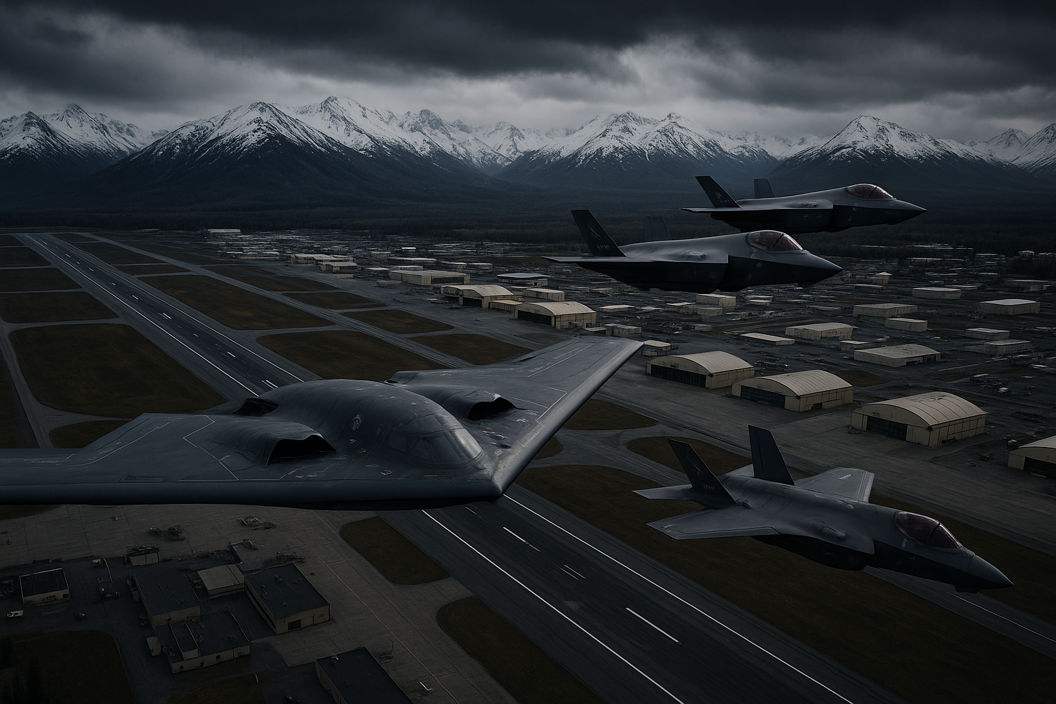 Ukraine Peace Summit Alaska Military Base Aircraft