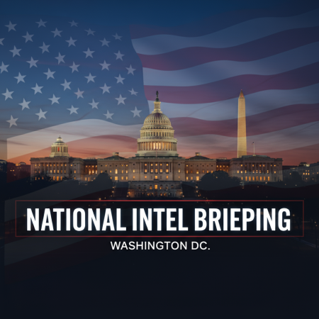 National Intel Briefing Washington DC Capitol Building American Flag