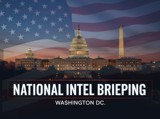 National Intel Briefing Washington DC Capitol Building American Flag
