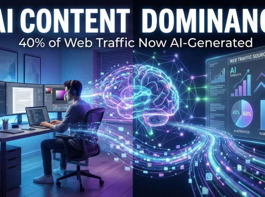AI-Generated Content Reaches 40% of Web Traffic in 2026