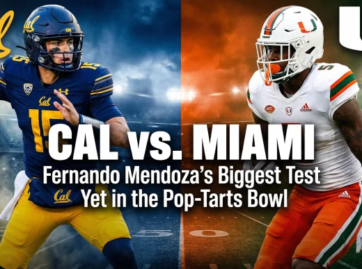 Fernando Mendoza’s Homecoming: Cal’s Quarterback Returns to Lead Bears Against Miami in the Pop-Tarts Bowl