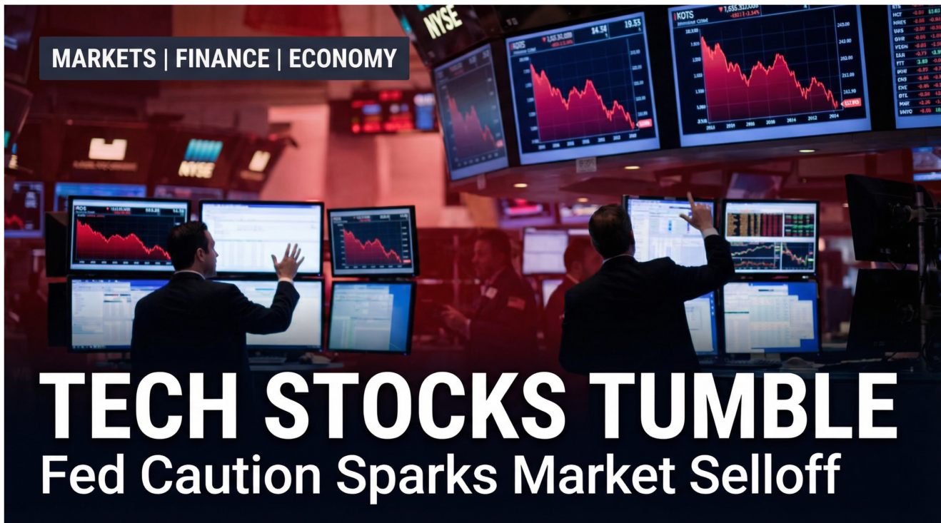 Tech Stocks Tumble as Fed Expresses Caution and Government Shutdown Clouds Economic Data